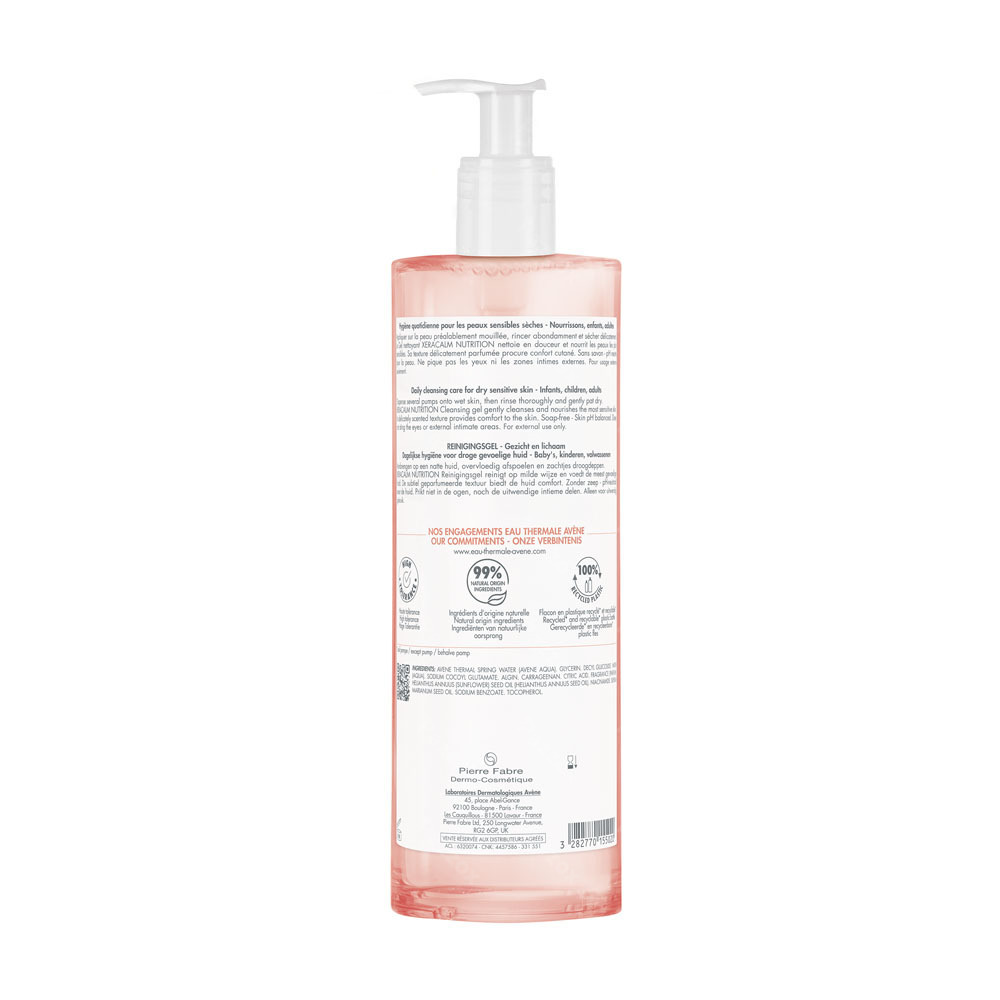 Avène Xeracalm Nutrition Gel Nettoyant, Peau sensible sèche  750ml