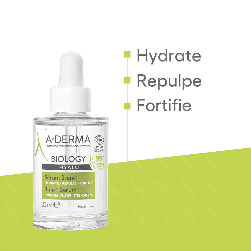 A-Derma Biology Hyalu Serum 3-in-1 30ml