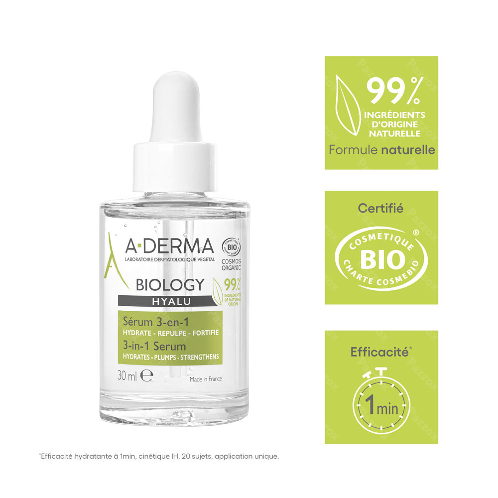A-Derma Biology Hyalu Serum 3-in-1 30ml