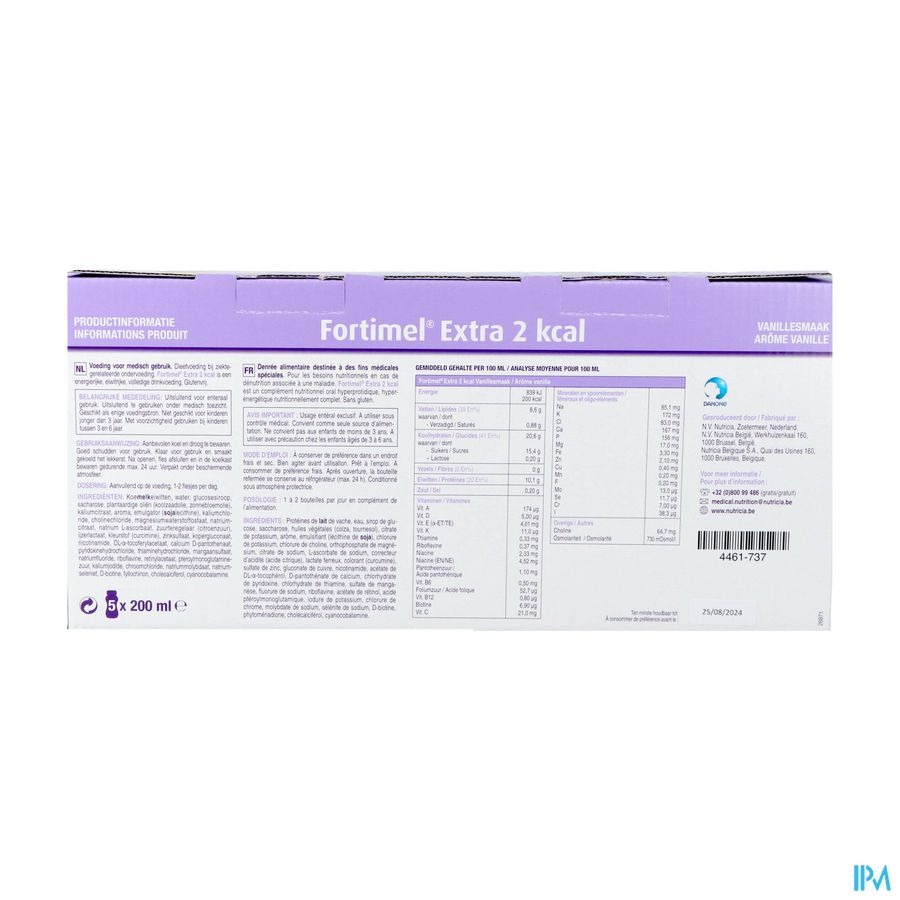 Fortimel Extra Vanille 2kcal Promopack 4+1 5x200ml