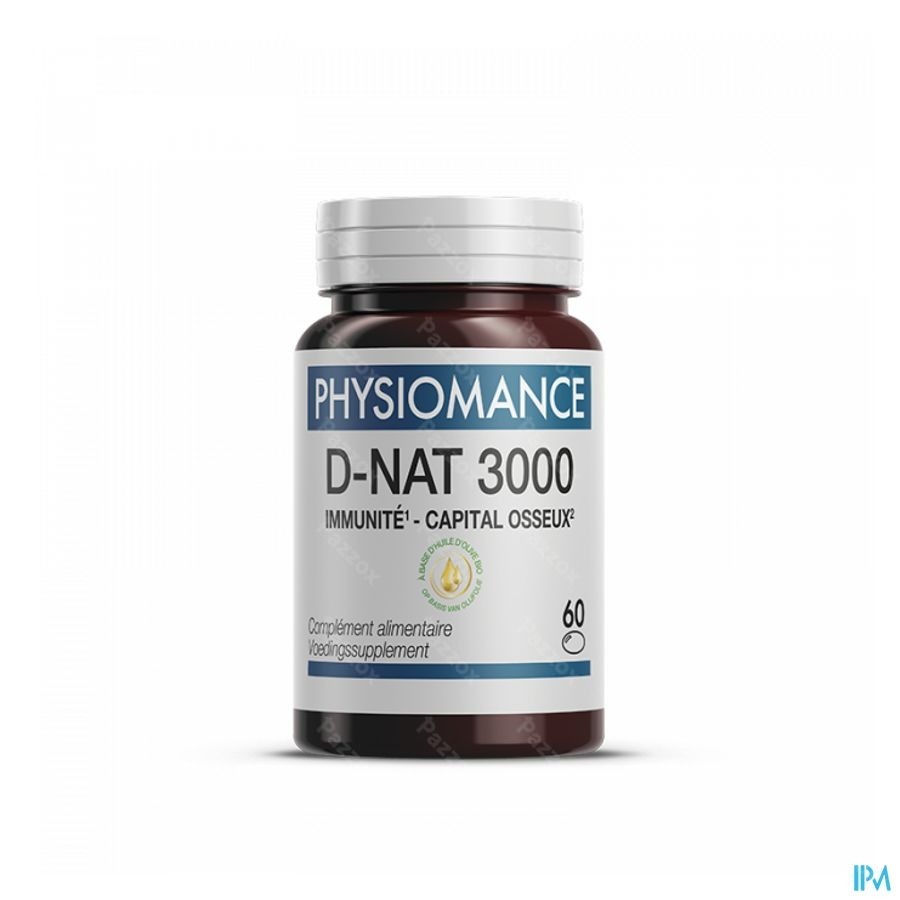 Physiomance D-nat 3000 IU 60 Gélules