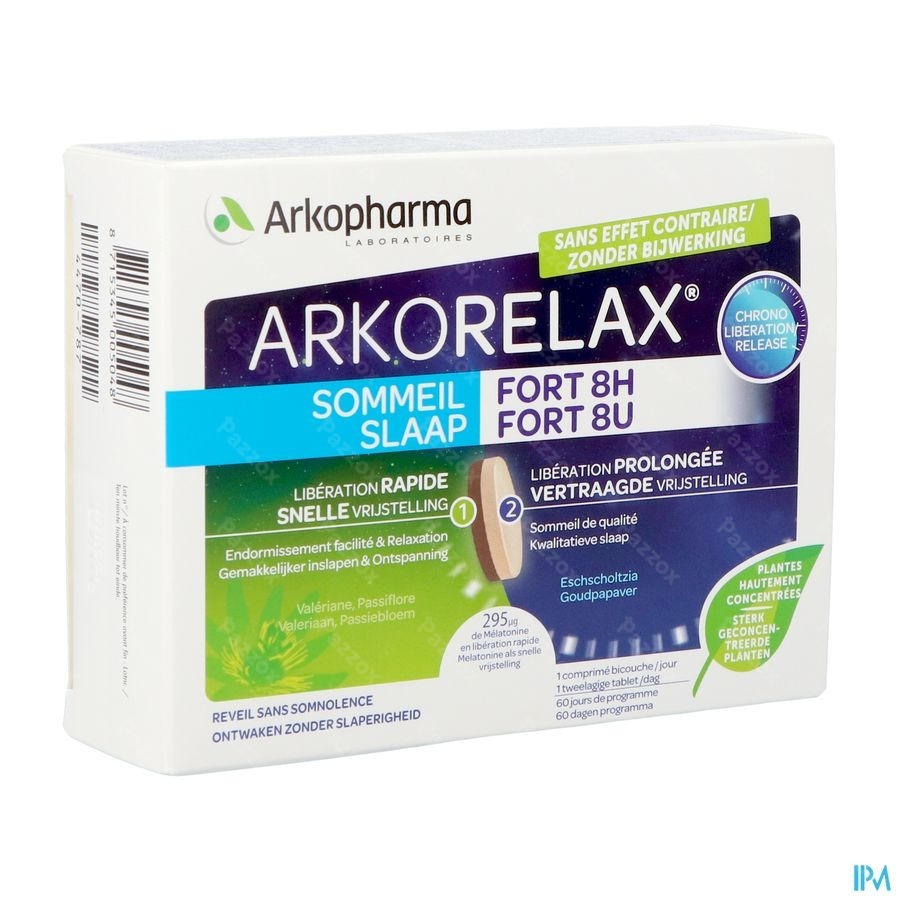 Arkorelax Sommeil Fort 8h 60 Comprimés
