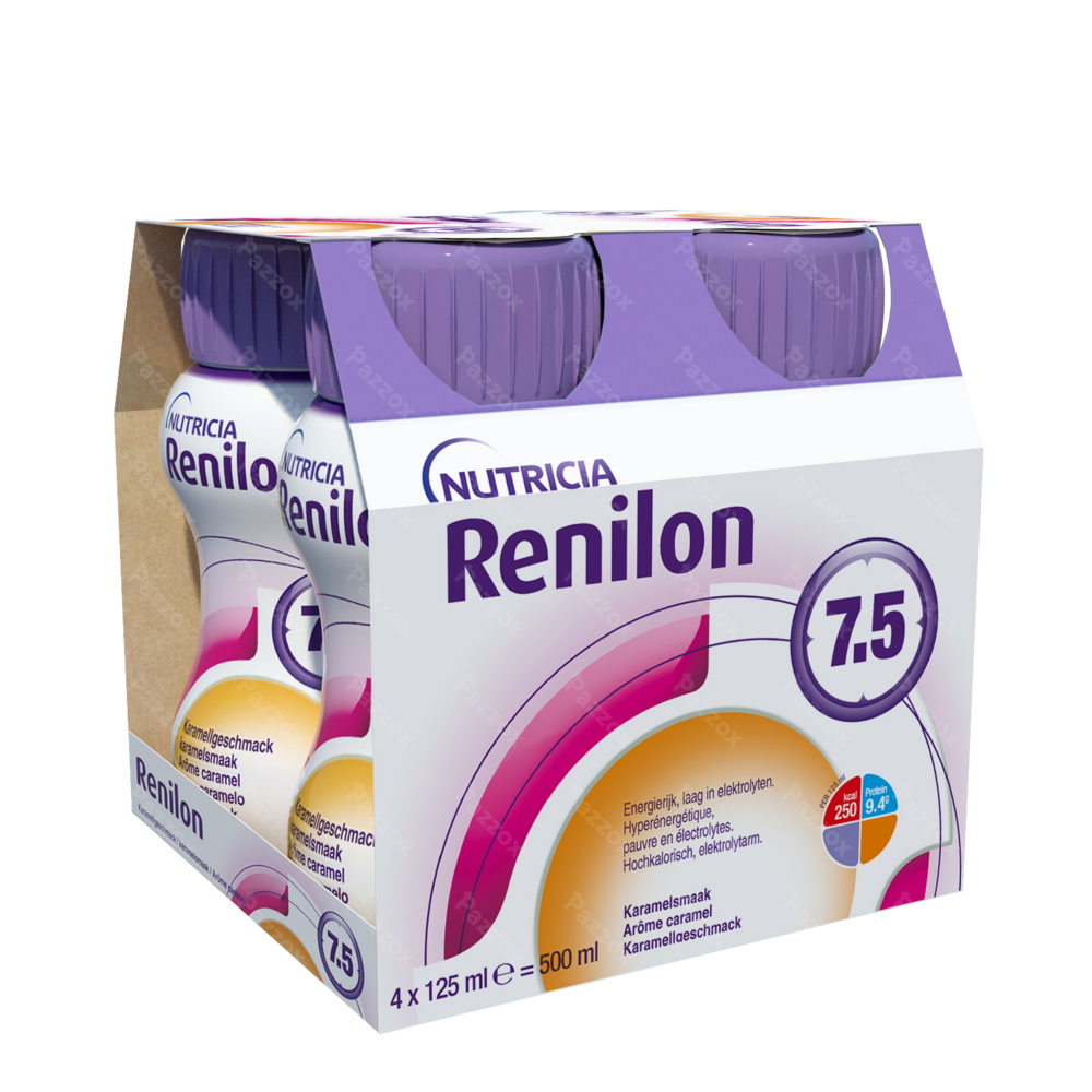 Renilon 7.5 Caramel Bouteille 4x125ml 177026 Nf
