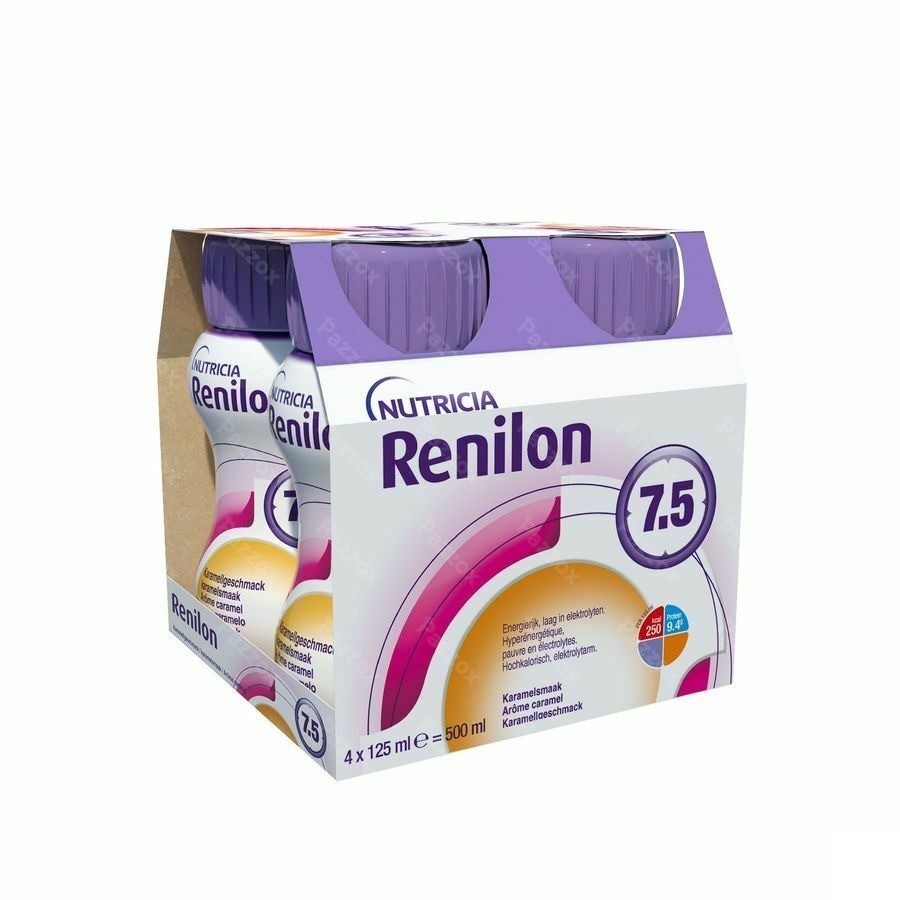 Renilon 7.5 Caramel Bouteille 4x125ml 177026 Nf