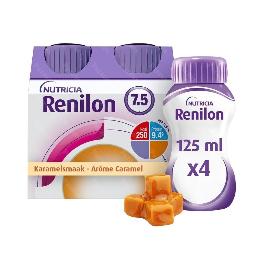 Renilon 7.5 Caramel Bouteille 4x125ml 177026 Nf