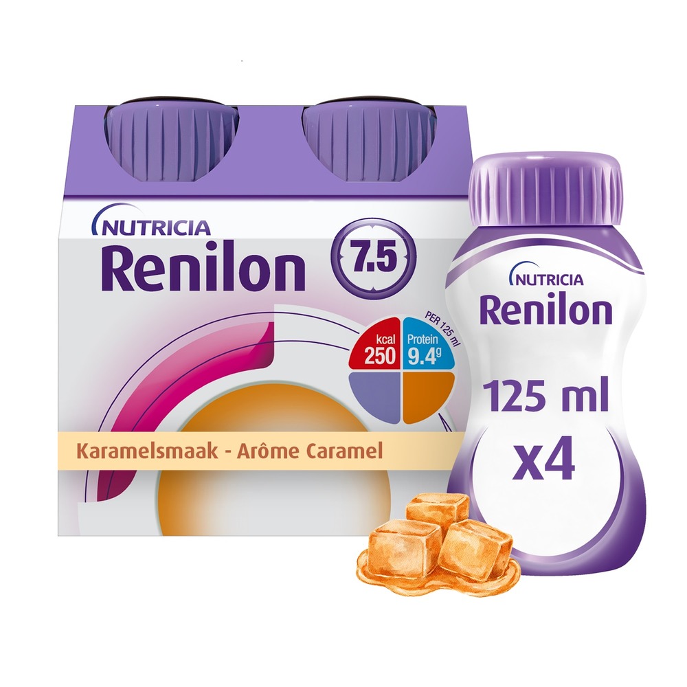 Renilon 7.5 Caramel Bouteille 4x125ml 177026 Nf