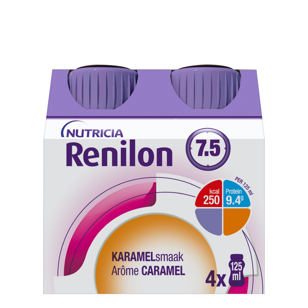 Renilon 7.5 Caramel Bouteille 4x125ml 177026 Nf
