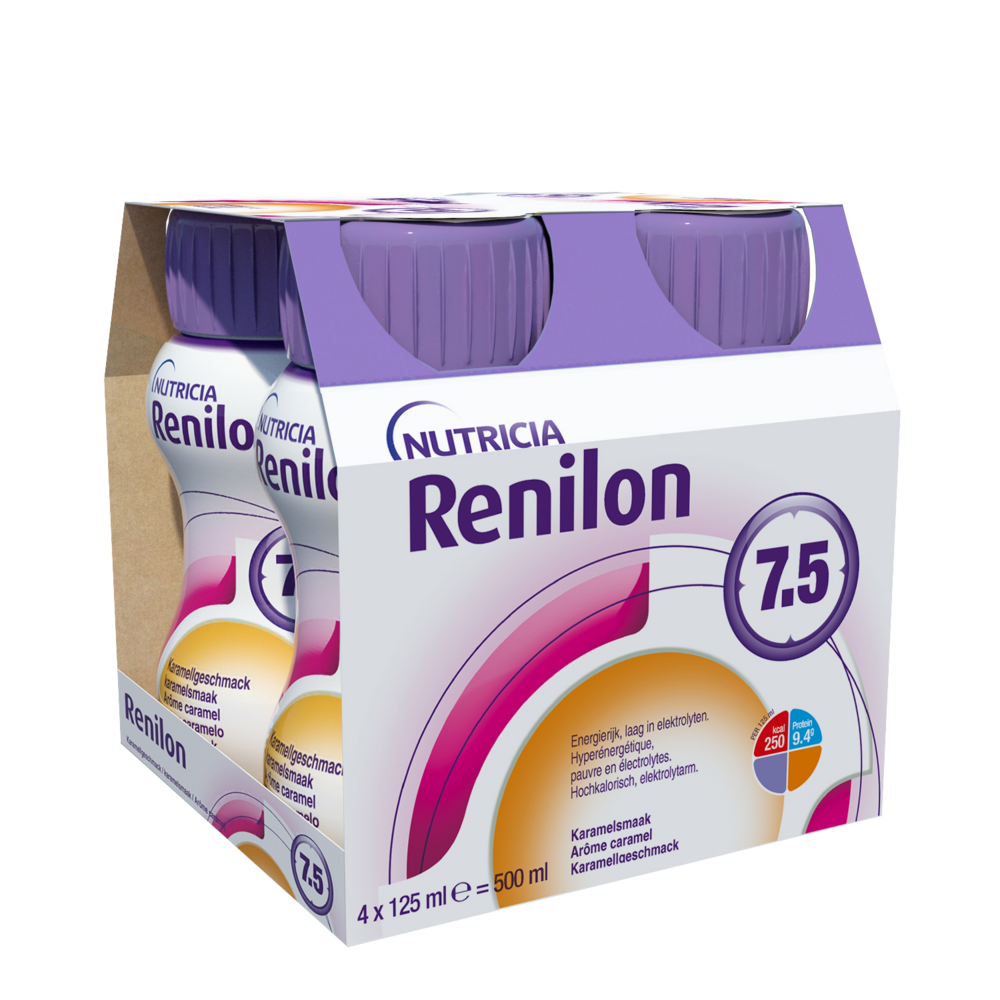 Renilon 7.5 Caramel Bouteille 4x125ml 177026 Nf