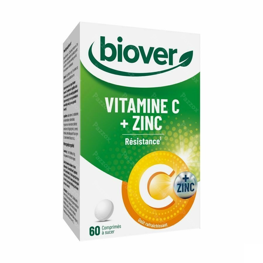 Biover Vitamine C + Zink 60 Comprimés