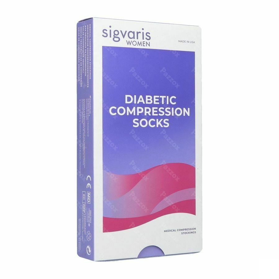 Sigvaris Diabetic Femme Chauss. S Long Blanc