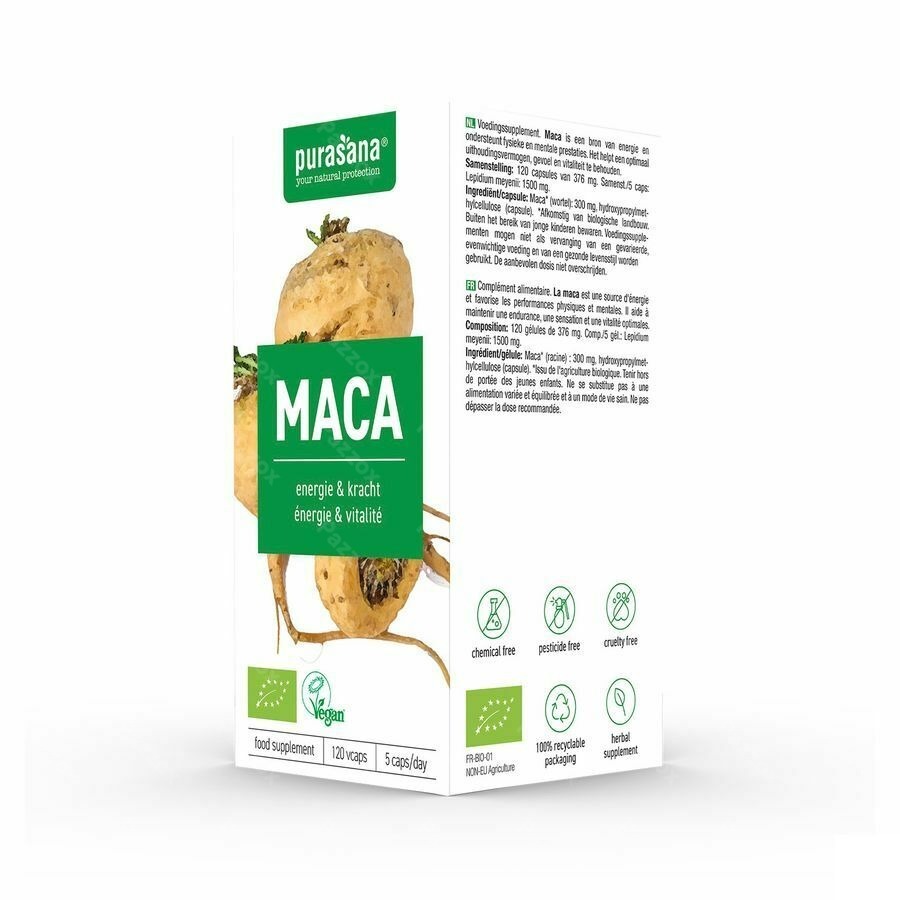 Purasana Maca Bio 120 Gélules