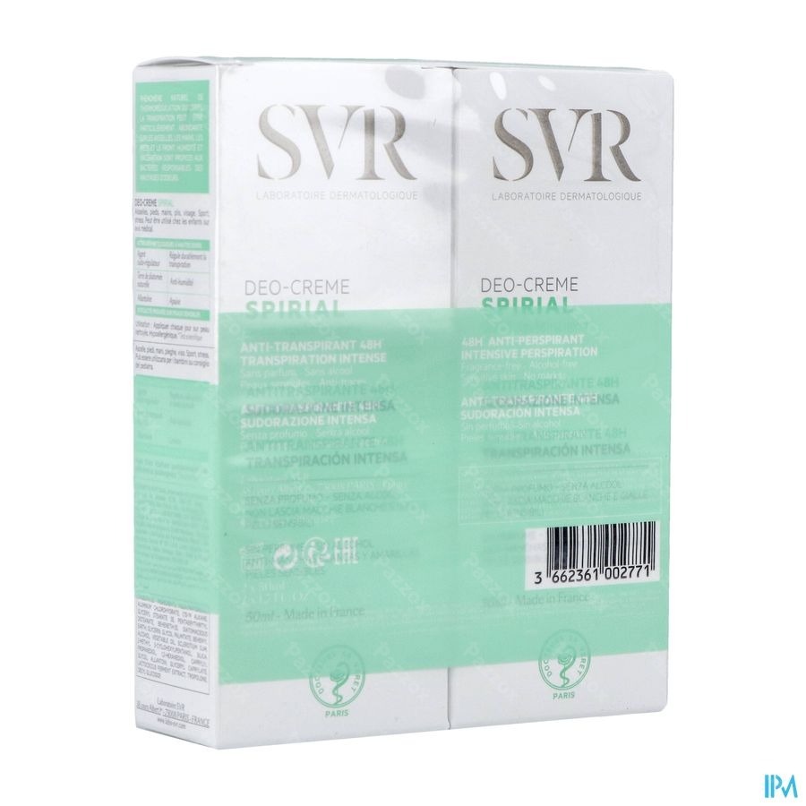 SVR Spirial Deo Crème 2x50ml