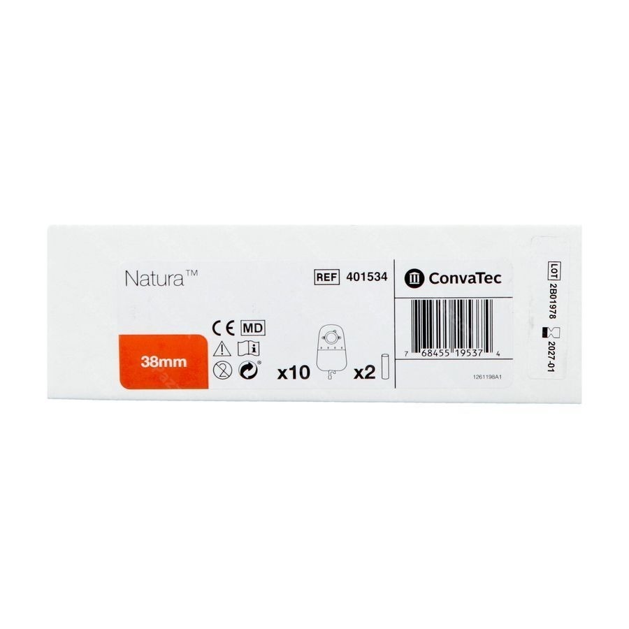 Natura P/uro Stand Robinet Pliable Transp 38mm 10