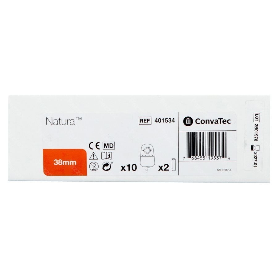 Natura P/uro Stand Robinet Pliable Transp 38mm 10