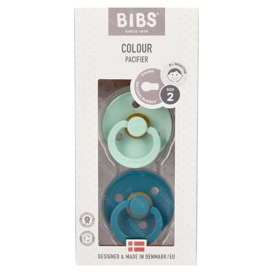 Bibs 2 Sucette Duo Mint/forest Lake 2