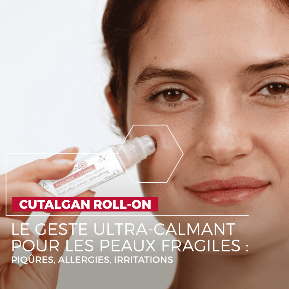 A-Derma Cutalgan Roll On Piqûres échauffements 10 ml