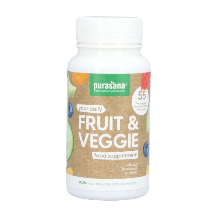 Purasana Fruit&veggie 60 Gélules Végétariennes