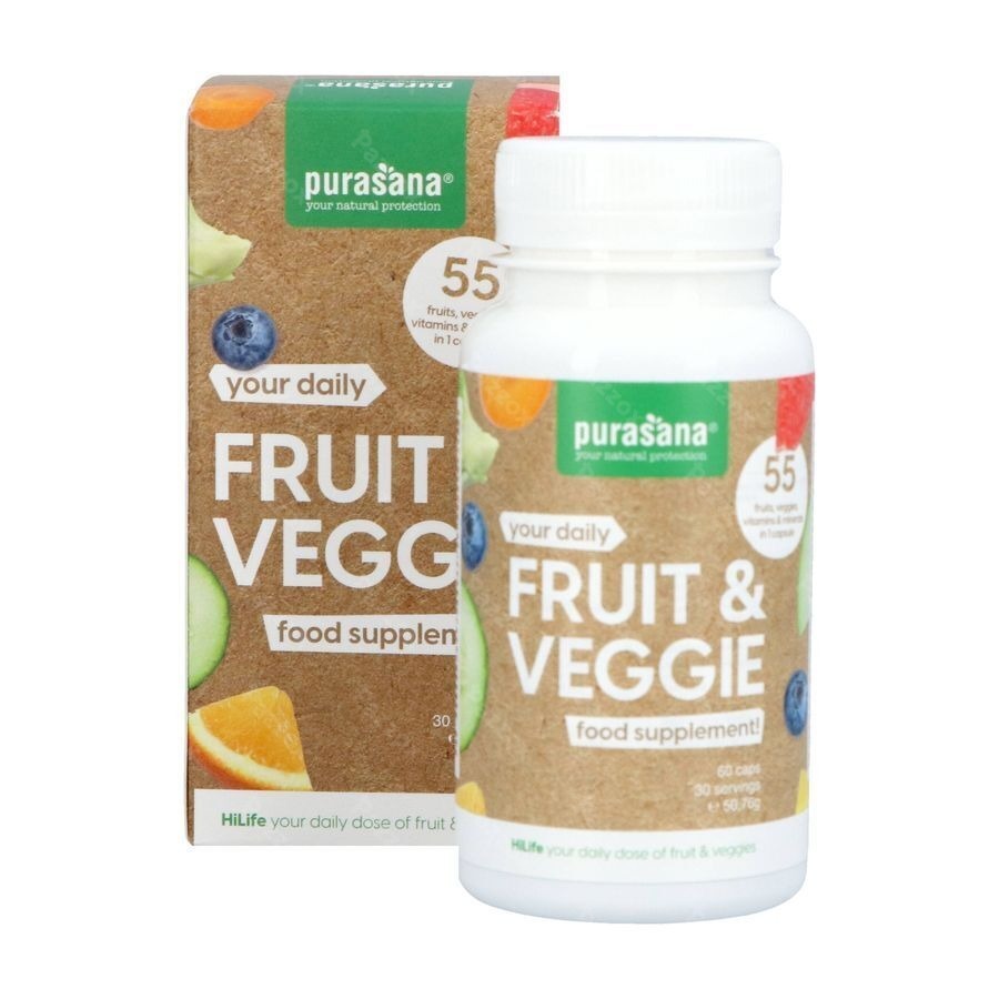 Purasana Fruit&veggie 60 Gélules Végétariennes