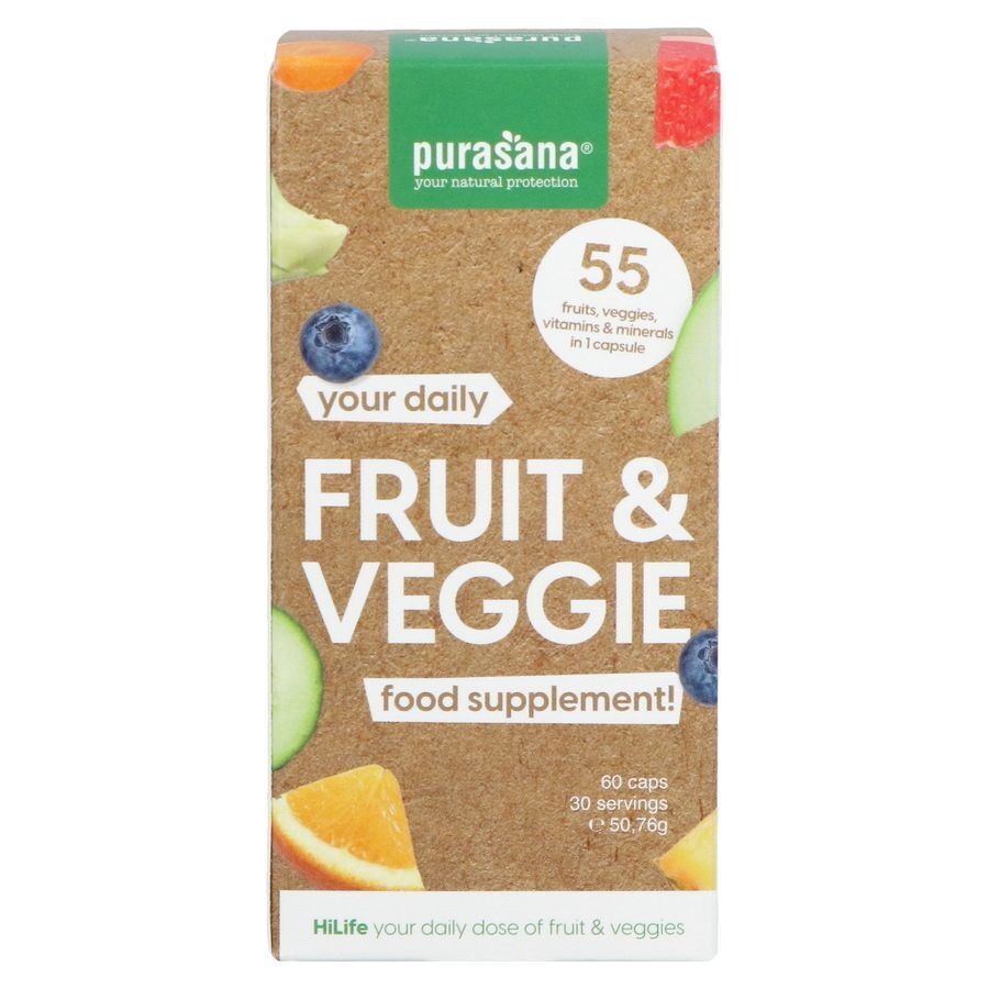 Purasana Fruit&veggie 60 Gélules Végétariennes