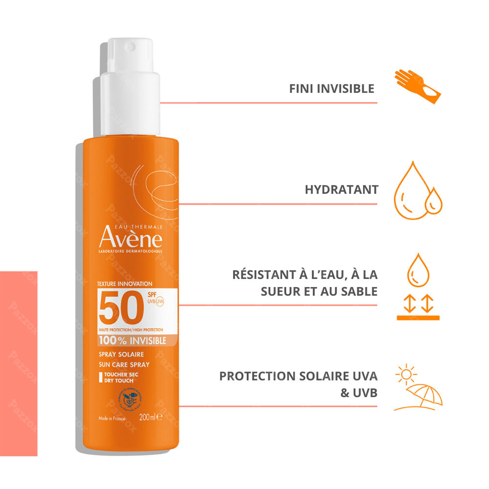 Avène Solaire SPF 50 Spray 100% invisible 200ml
