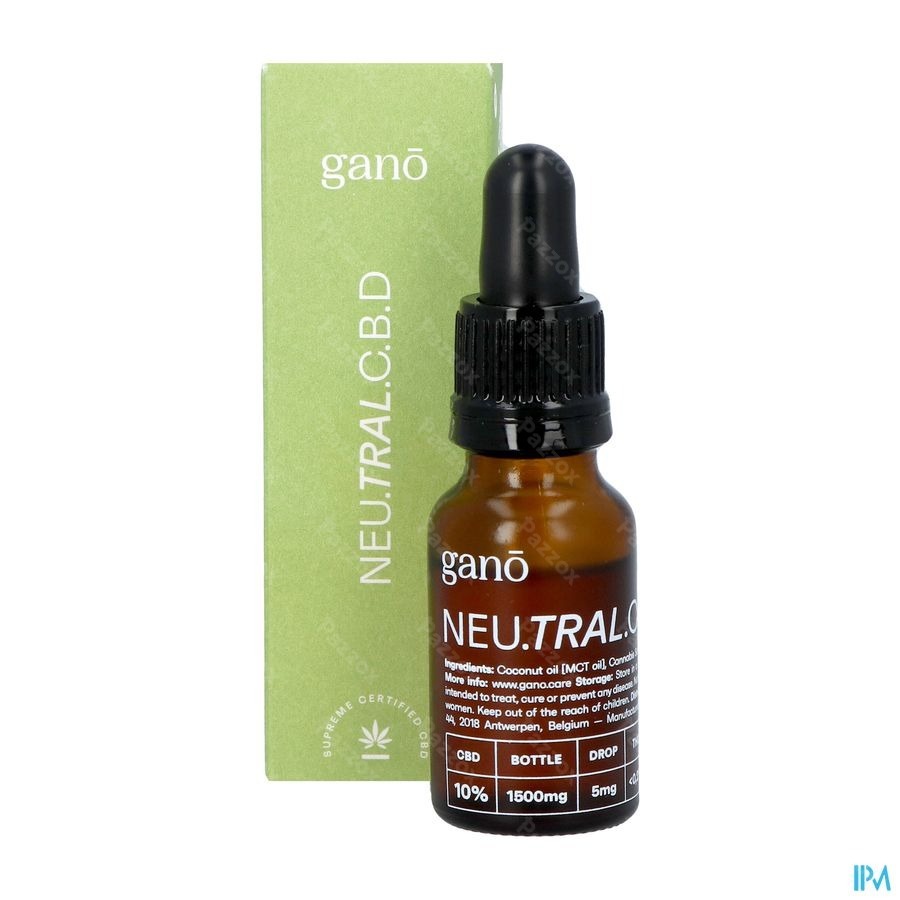 Gano Care Neutral 10% Cbd Oil 15ml