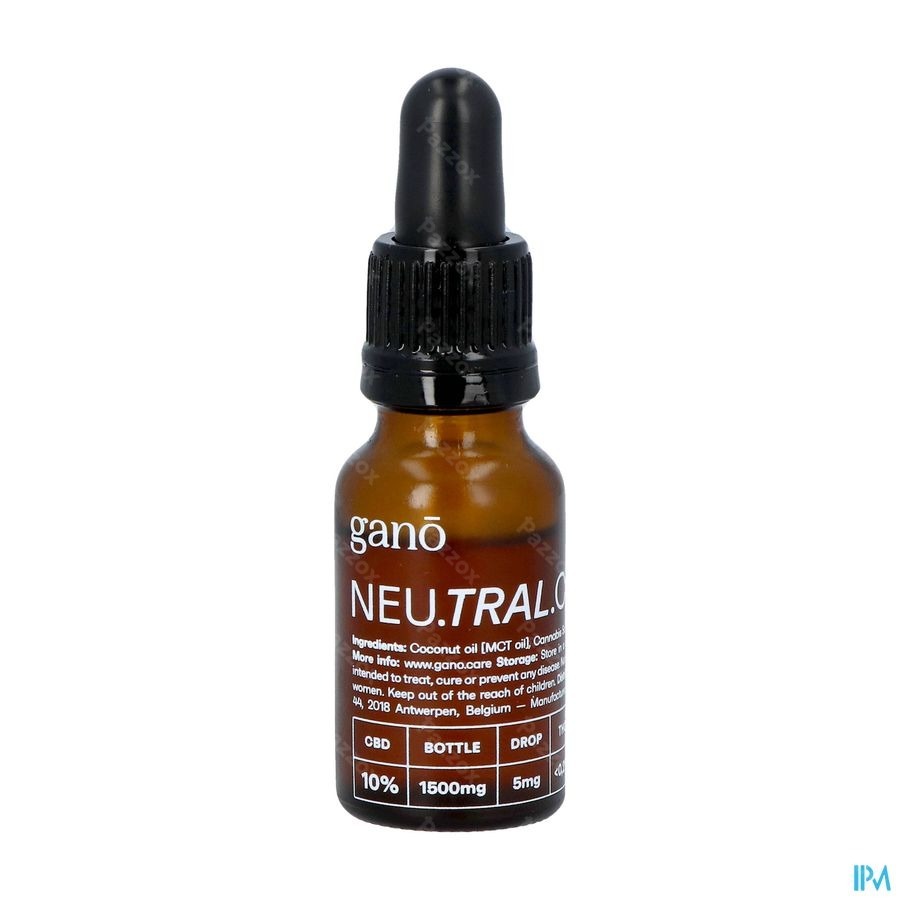 Gano Care Neutral 10% Cbd Oil 15ml