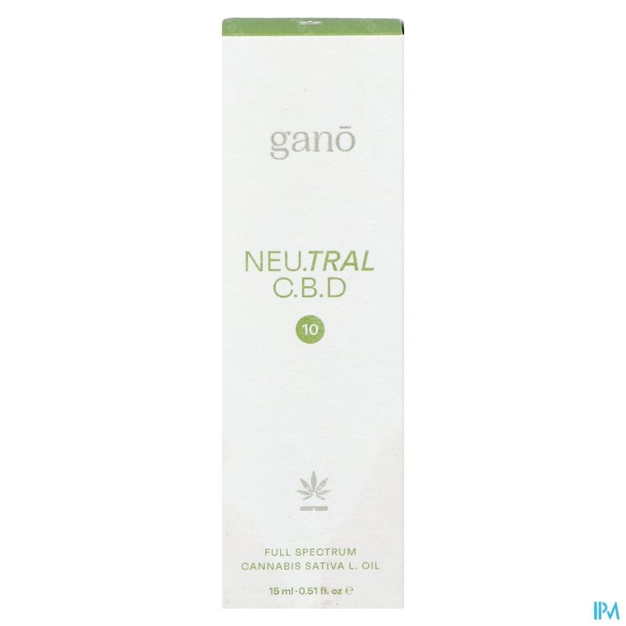 Gano Care Neutral 10% Cbd Oil 15ml