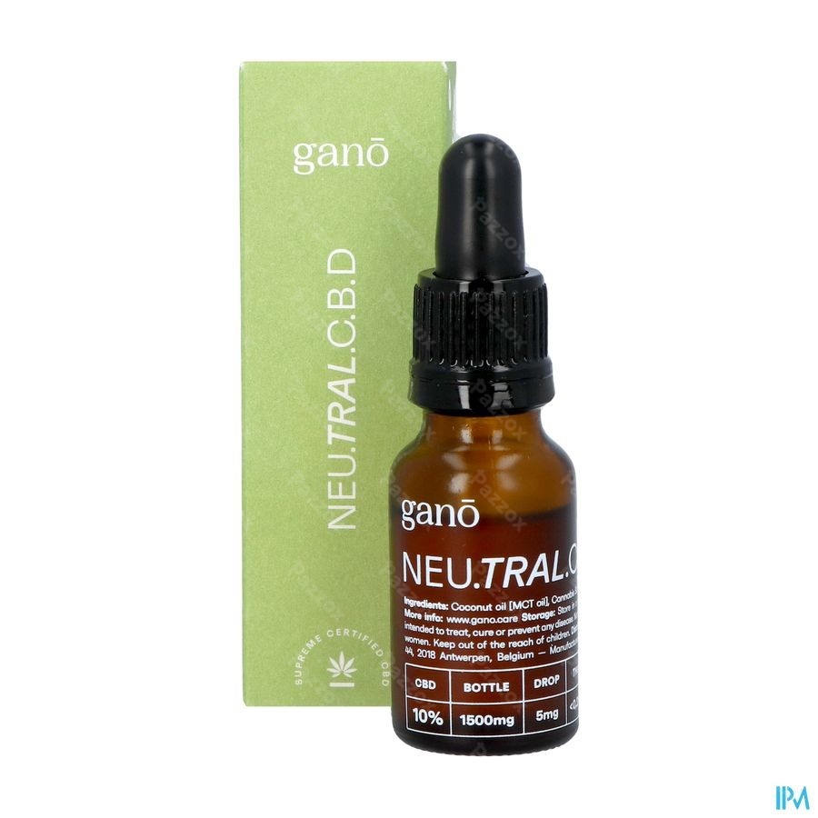 Gano Care Neutral 10% Cbd Oil 15ml