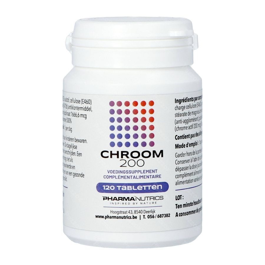 Chrome 200 Active Comp 120 Pharmanutrics