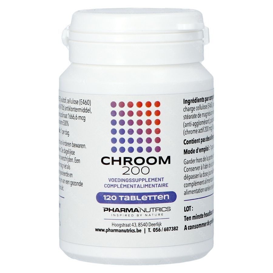 Chrome 200 Active Comp 120 Pharmanutrics