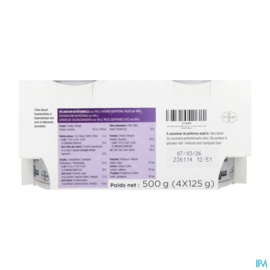 NUTRISENS CREMELINE HP/HC SL CAFE 4X125