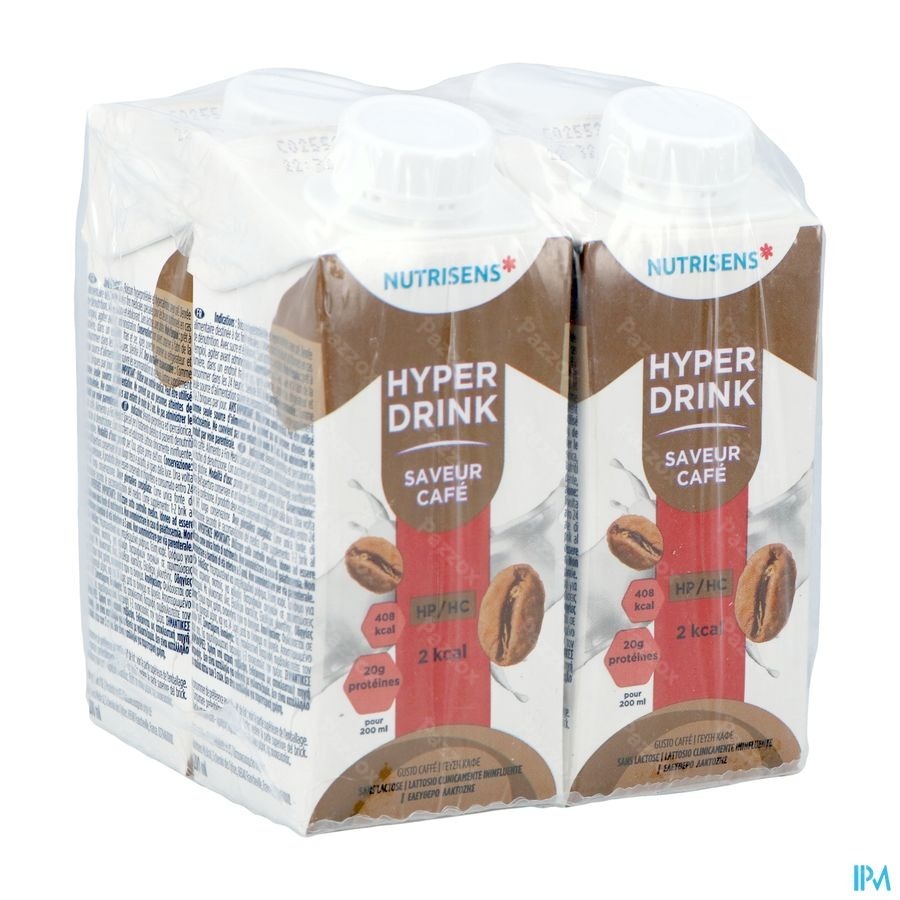 NUTRISENS HYPERDRINK HP/HC 2KCAL CAFE 4X