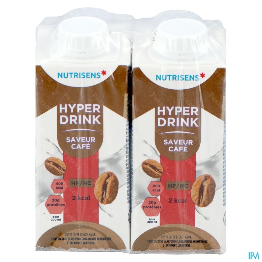 NUTRISENS HYPERDRINK HP/HC 2KCAL CAFE 4X