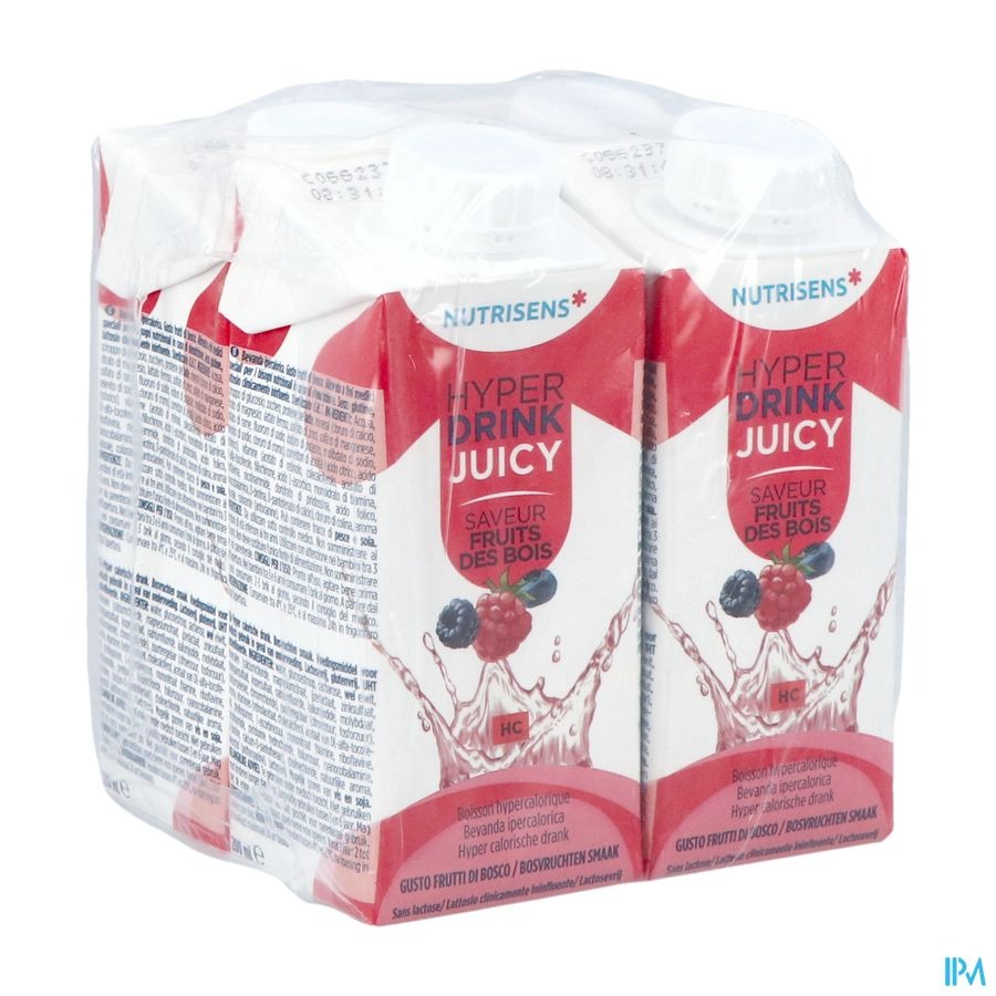 Nutrisens Hyperdrink Juicy Fruits De Bois 4x200ml