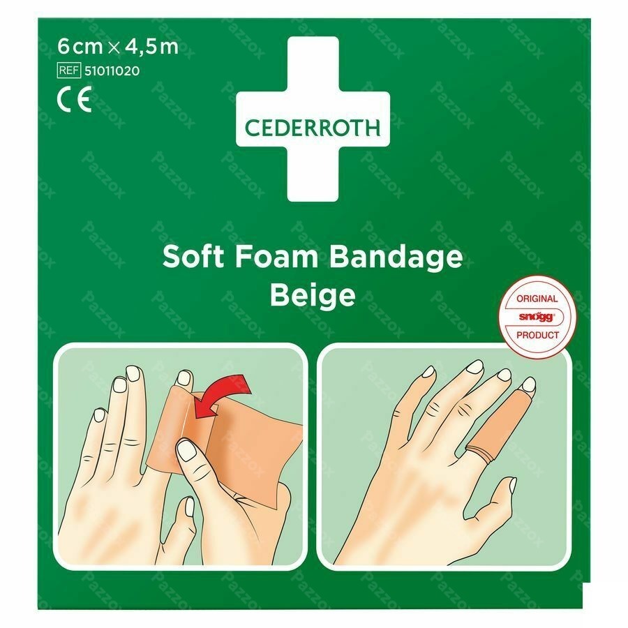 Cederroth Autoadhesive Brun 6cmx4,5m 51011020