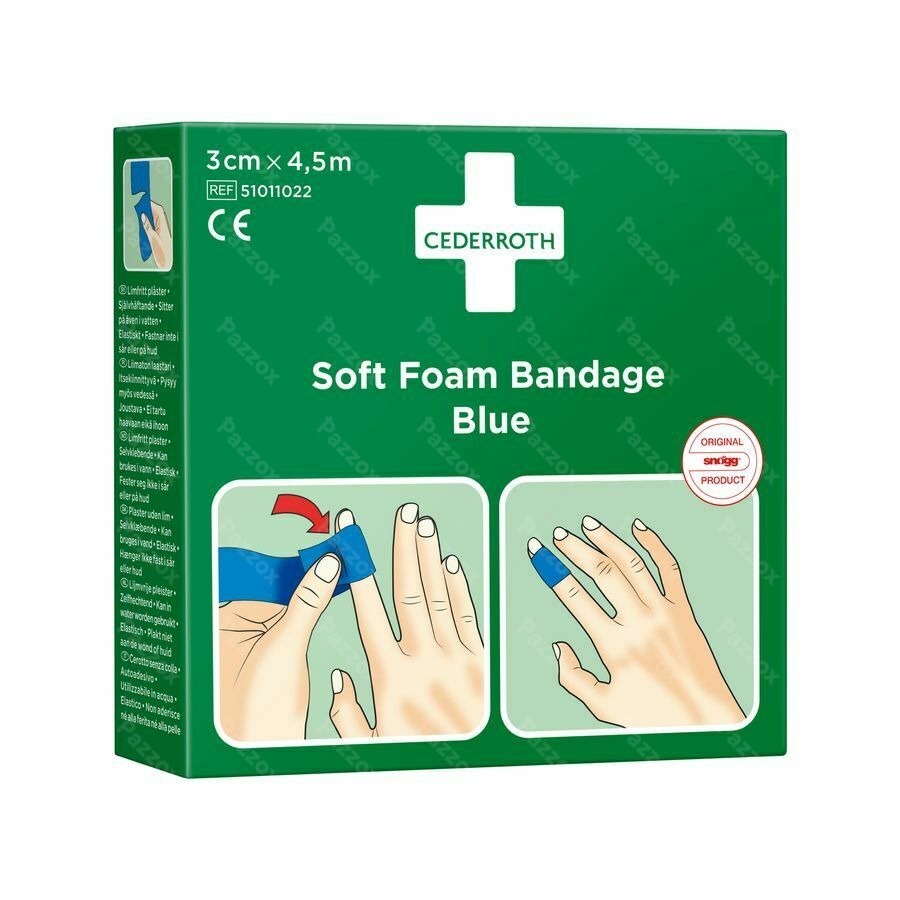 Cederroth Autoadhesive Bleu 3cmx4,5m 51011022