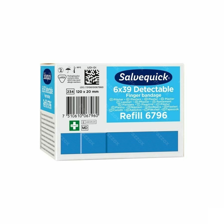 Salvequick Pansement Extra Langue Bleu 6796