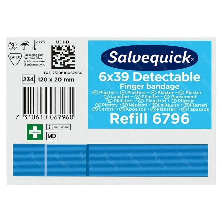 Salvequick Pansement Extra Langue Bleu 6796