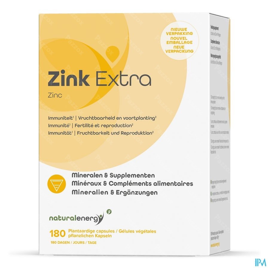 Natural Energy Zinc Extra Caps 180