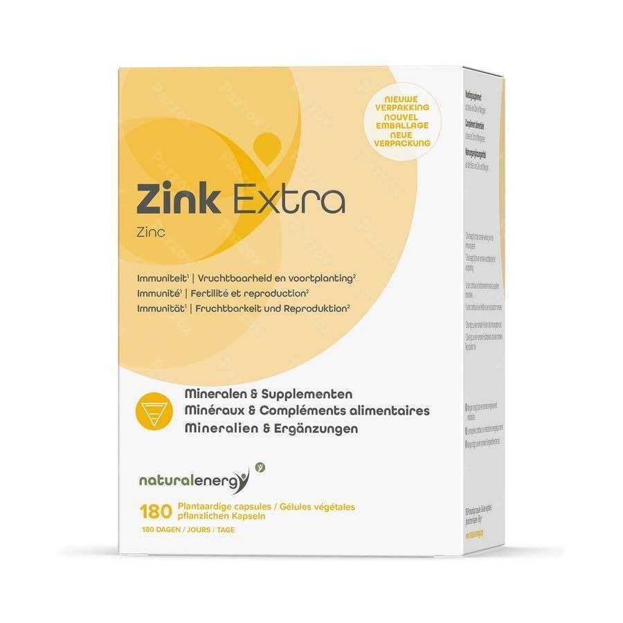 Natural Energy Zinc Extra Caps 180