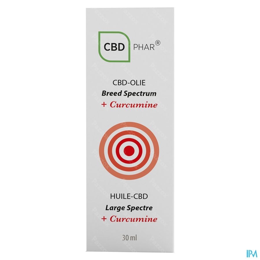 CBD-Phar CBD-Huile Large Spectre + Curcumine 30ml 