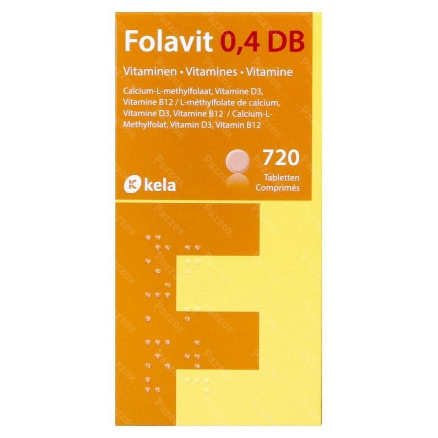 Folavit 0,4mg Db Comp 720