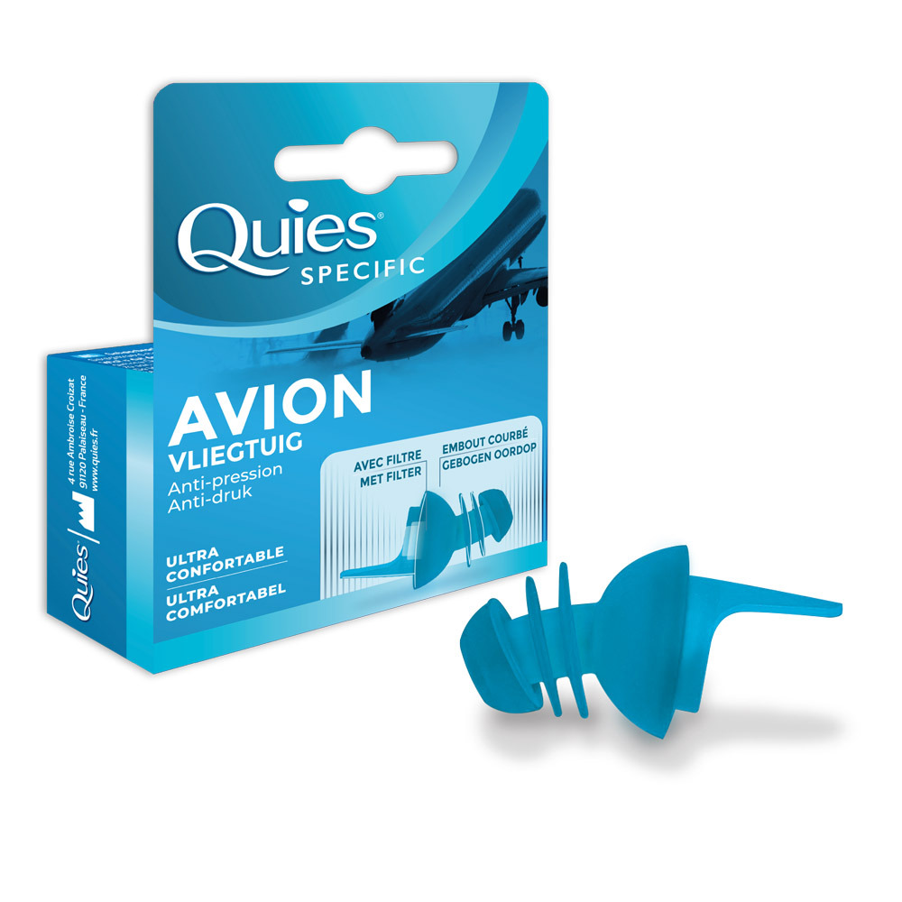 Quies Avion 1 Paire Bouchons d'Oreilles
