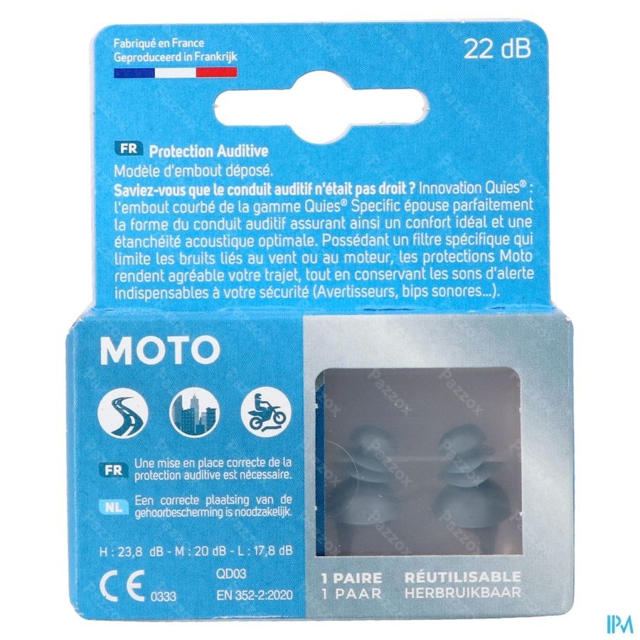Quies Protection Auditive Specific Moto