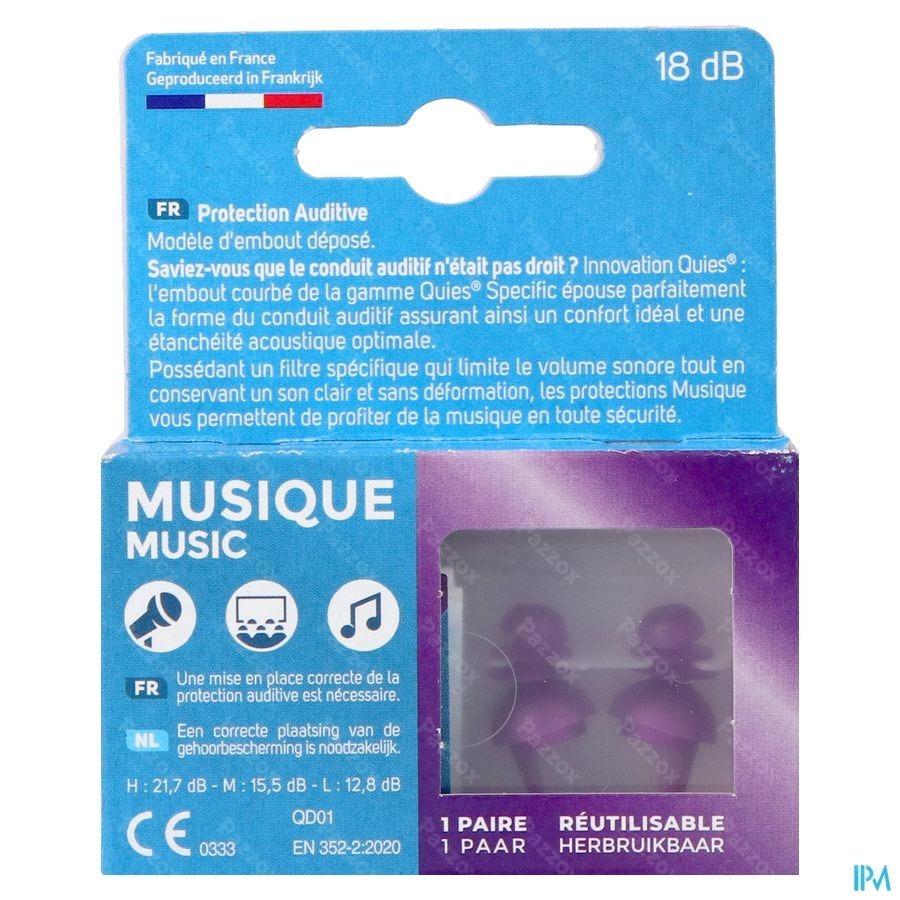 Quies Protection Auditive Specific Musique
