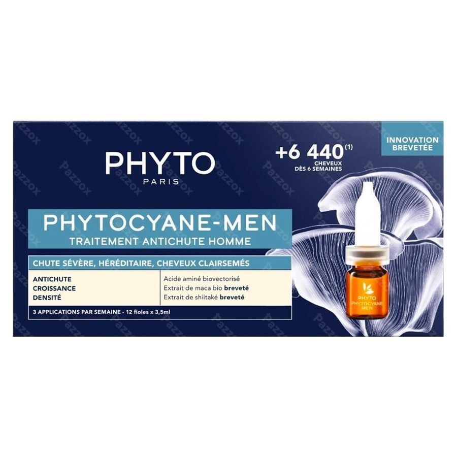 Phytocyane Men Trait. Chute Progr. Fioles 12x3,5ml