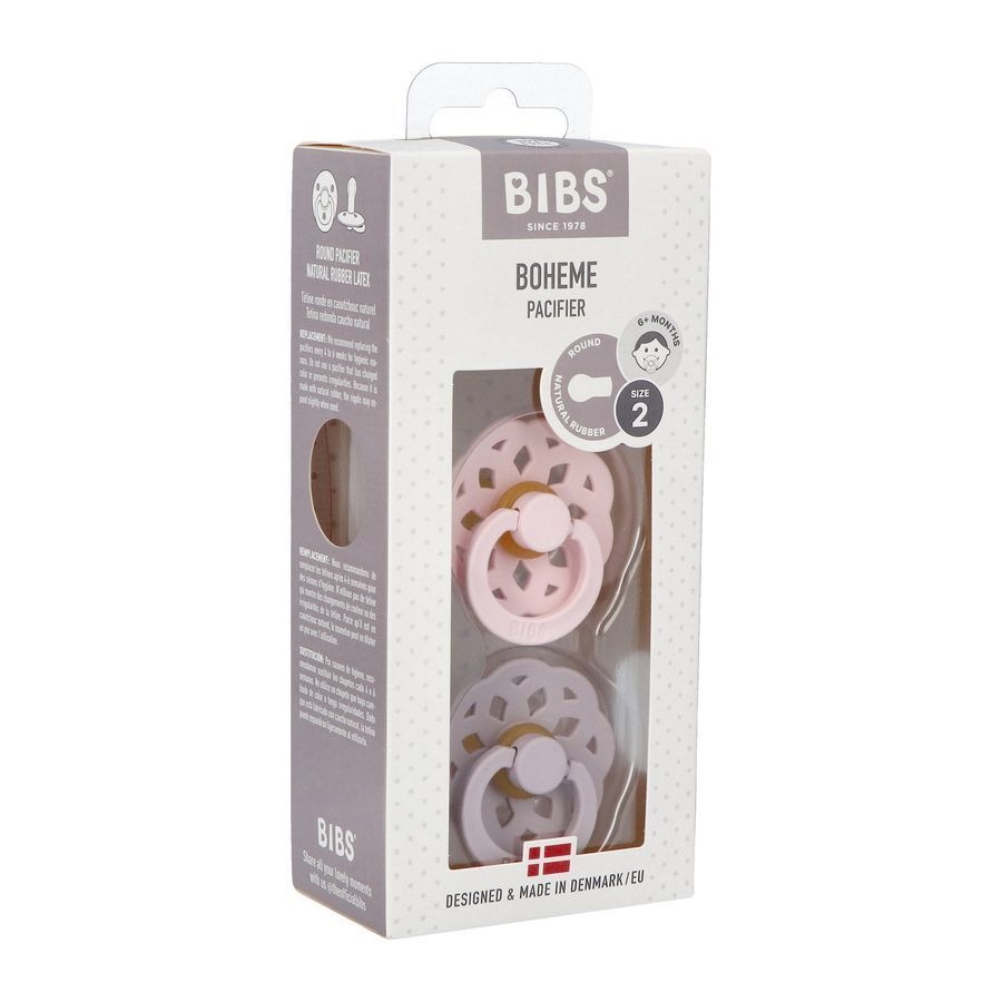 Bibs 2 Sucette Boheme Duo Blossom/lilac 2