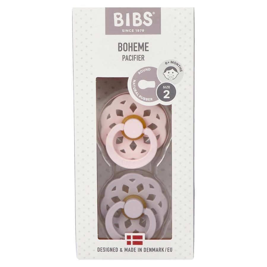 Bibs 2 Sucette Boheme Duo Blossom/lilac 2