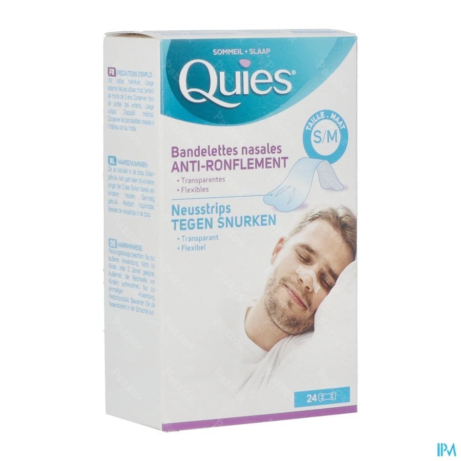 Quies A/ronflement Bandelette Nasale S/m 24