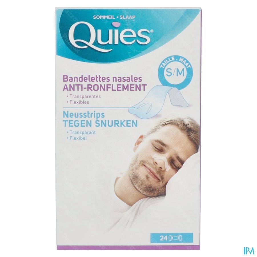 Quies A/ronflement Bandelette Nasale S/m 24